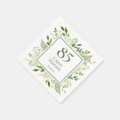 Serviette En Papier Hydrangeas blancs pour 85e anniversaire (Coin)