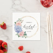 Serviette En Papier Hydrangeas Bleu Poussiéreux Rose Pastel pour Baby (En situation)