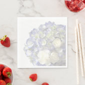 Serviette En Papier Hydrangée bleu doux (En situation)