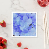 Serviette En Papier Hydrangée bleue (En situation)