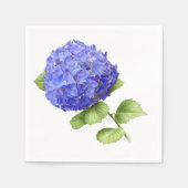 Serviette En Papier Hydrangée bleue (Devant)