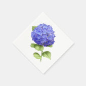 Serviette En Papier Hydrangée bleue (Coin)