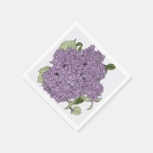 Serviette En Papier Hydrangée violette (Coin)