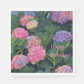 Serviette En Papier Hydrangées colorées (Devant)