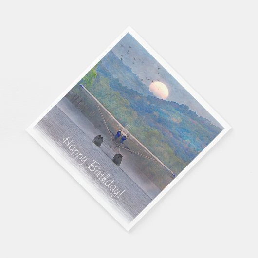 Serviette En Papier hydravion Sunset (Coin)