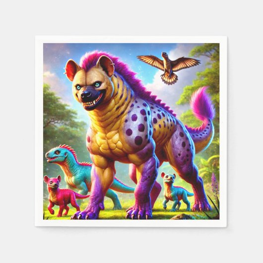 Serviette En Papier Hyena (Devant)