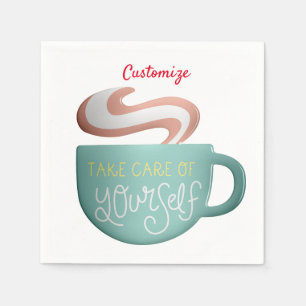 Serviette En Papier Hygge Drink Self-Care Thunder_Cove