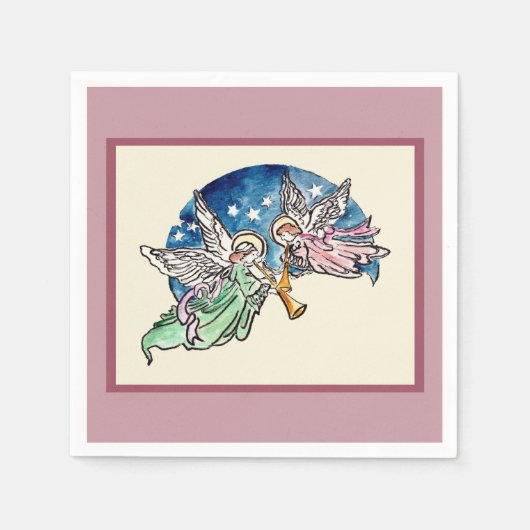 Serviette En Papier Hymnes angéliques (Devant)