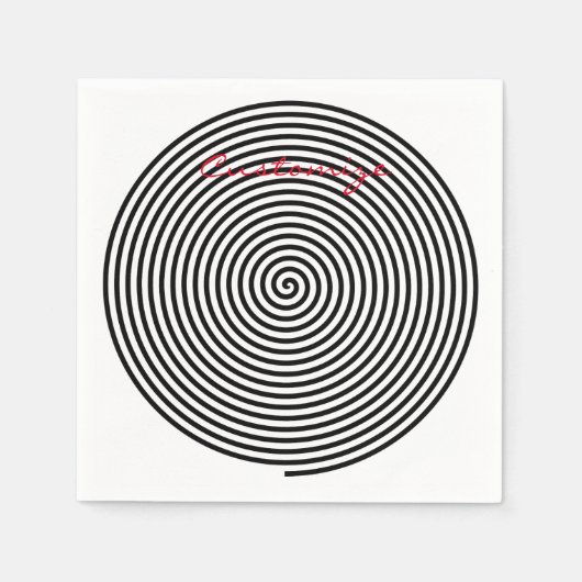 Serviette En Papier Hypnose ronde Spirale Thunder_Cove (Devant)