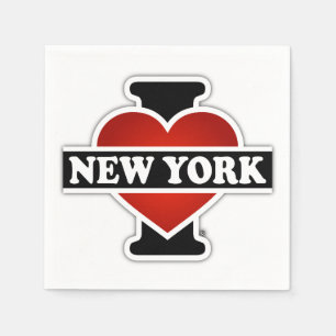 Serviette En Papier I coeur New York