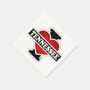 Serviette En Papier I coeur Tennessee