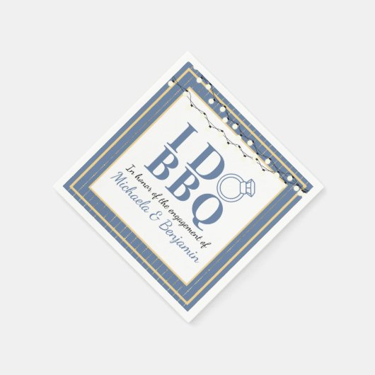Serviette En Papier I Do BBQ Engagement Party Couples Douche (Coin)
