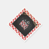 Serviette En Papier I Do BBQ Paper Napkin - En vichy (Coin)