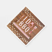 Serviette En Papier I Do BBQ Rustic Couples Shower Engagement Party (Coin)