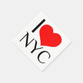 SERVIETTE EN PAPIER I HEART (Coin)
