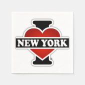 Serviette En Papier I Heart New York (Devant)