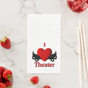 Serviette En Papier I Heart Theatre