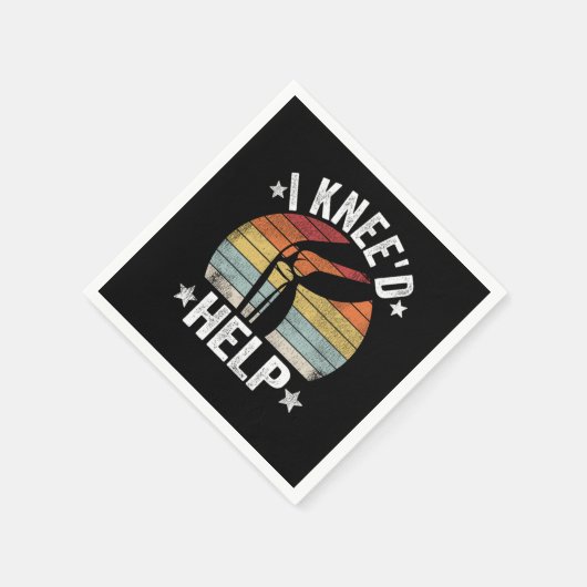 Serviette En Papier I Kneed Help Knee Surgery Joint Replacement Funny (Coin)