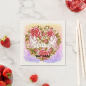 Serviette En Papier I Les serviettes de mariage de mer (En situation)