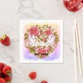 Serviette En Papier I Les serviettes de mariage de mer (En situation)