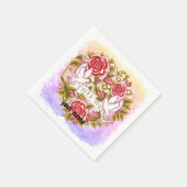 Serviette En Papier I Les serviettes de mariage de mer (Coin)