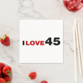 Serviette En Papier I Love 45 (En situation)