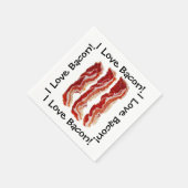 Serviette En Papier I Love Bacon (Coin)