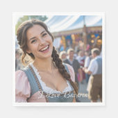 SERVIETTE EN PAPIER I LOVE BAVARIA (Devant)
