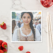 SERVIETTE EN PAPIER I LOVE BAVARIA (En situation)