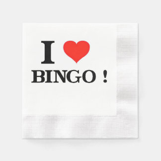 Serviette En Papier I Love Bingo