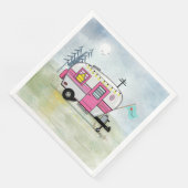 Serviette En Papier I Love Camping Papier Napkin (Coin)