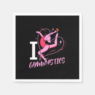 Serviette En Papier I Love Gymnastique