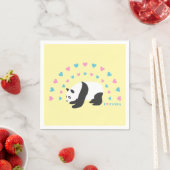 Serviette En Papier I Love Panda serviettes (En situation)