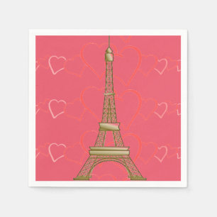 Serviette En Papier I Love Paris Papier serviettes