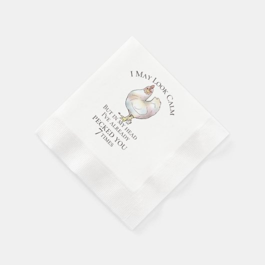 Serviette En Papier "I May Look Calm" (Coin)