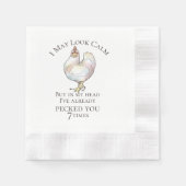 Serviette En Papier "I May Look Calm" (Devant)