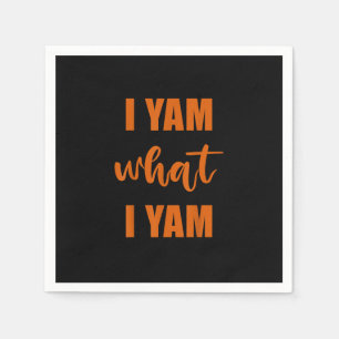 Serviette En Papier I Yam What I Yam Thanksgiving Matching Family Top