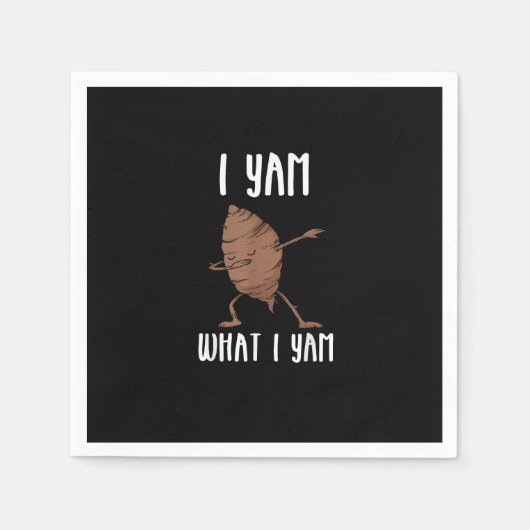 Serviette En Papier I Yam What I Yam Trendy Basic (Devant)