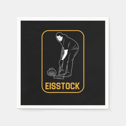 Serviette En Papier Ice Chess Ice Sports (Devant)