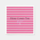 Serviette En Papier ICI LA MARIEE Voici la mariée Shower Party (Devant)