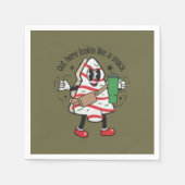 Serviette En Papier Ici, On Dirait Un Snack Gâteau De Noël (Devant)