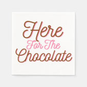 Serviette En Papier Ici pour le chocolat (Devant)