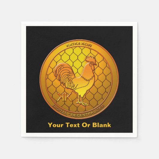 Serviette En Papier ICO de crypto-monnaie KatkaKoin (Devant)
