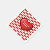 Serviette En Papier Icône Coeur 3D (Coin)