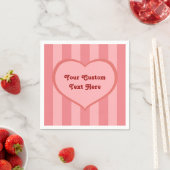 Serviette En Papier Icône Coeur plat (En situation)