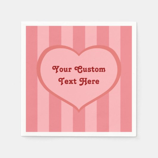 Serviette En Papier Icône Coeur plat (Devant)