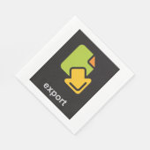 Serviette En Papier Icône Exporter (Coin)