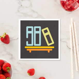 Serviette En Papier Icône graphique minimaliste de bibliothèque