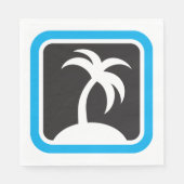 Serviette En Papier Icône Palm Tree (Devant)
