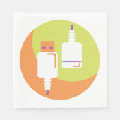 Serviette En Papier Icône USB Plug (Devant)